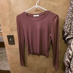 Active USA Brown Long Sleeve Tee